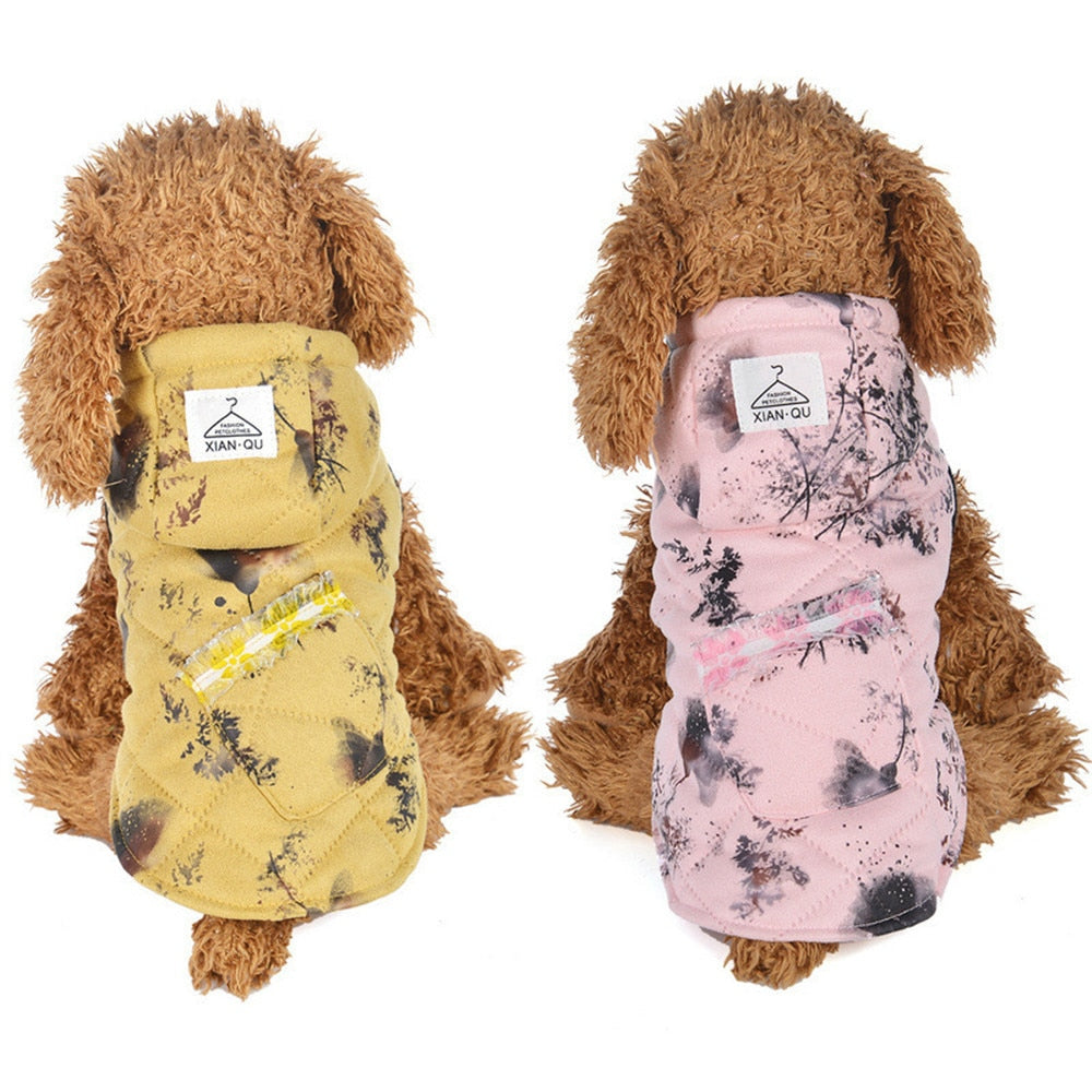 Warm Cottage Dog Hoodie