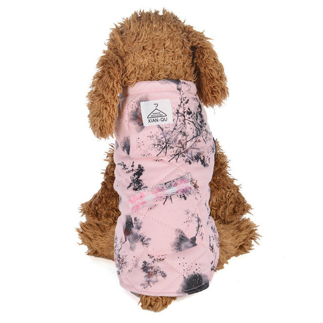 Warm Cottage Dog Hoodie
